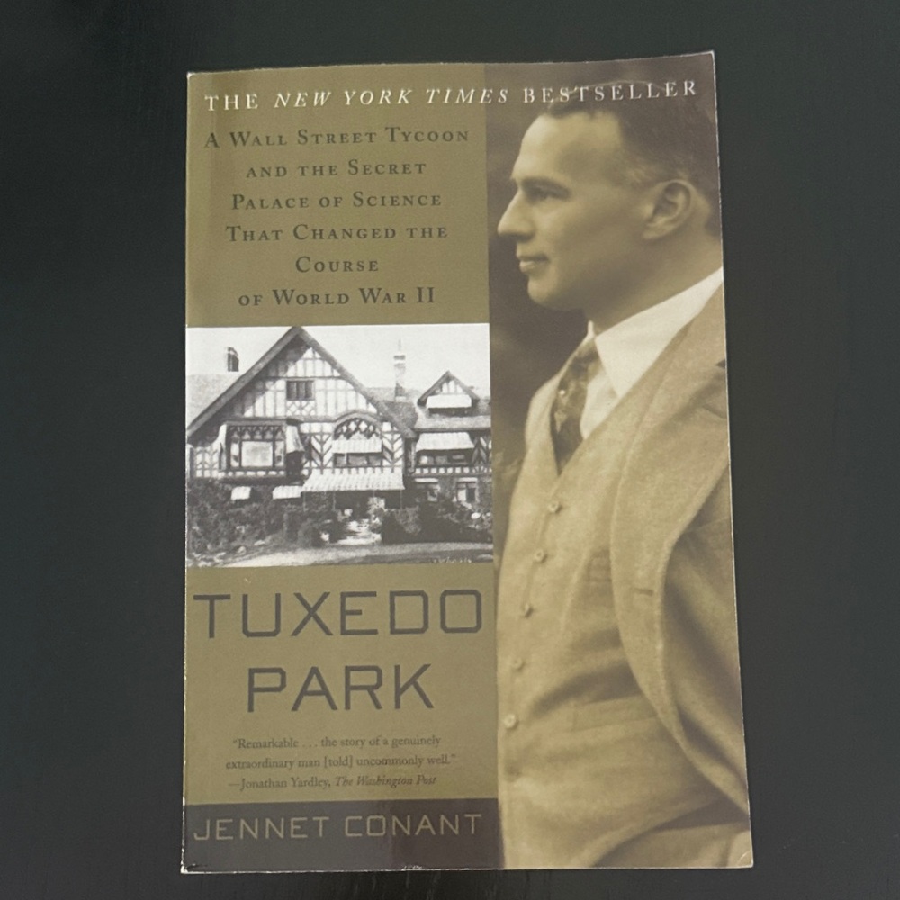 Indigo Tuxedo Park Book Cover in Sepia and Black